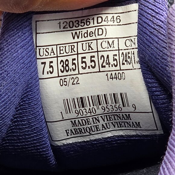 Brooks Ghost 14 Womens Size 7.5 Wide Purple Athletic Shoes Running Walking - Picture 7 of 13